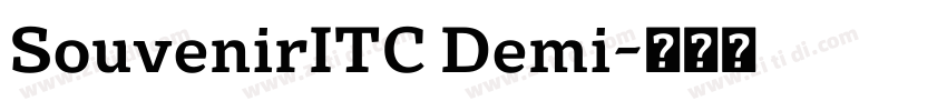 SouvenirITC Demi字体转换